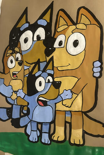Bluey Backdrop