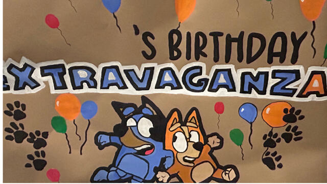 Bluey Birthday Banner