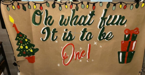 X-Mas Birthday Banner